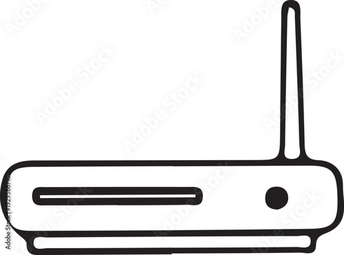 Wireless Router Icon Vector Illustration