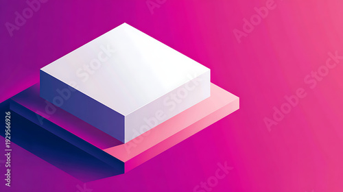Abstract geometric shapes with vibrant gradient background