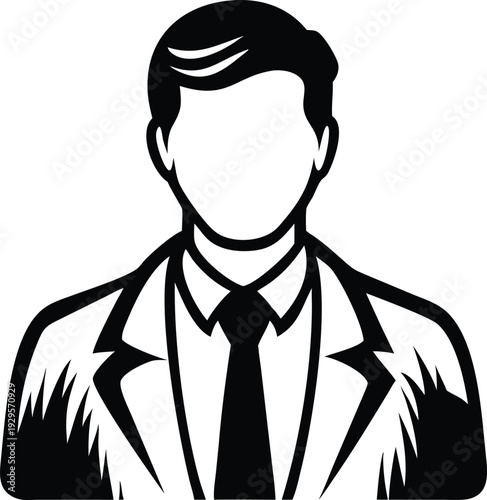 Vintage Businessman Silhouette with Briefcase and Bowler Hat - Retro Professional Vector Illustration