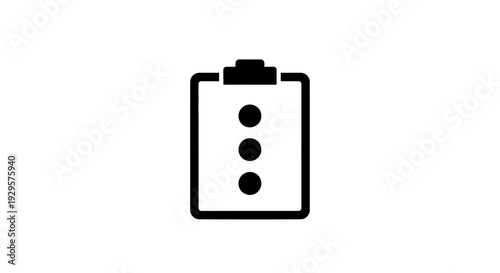 Simple black battery icon with three dots indicating charge level.