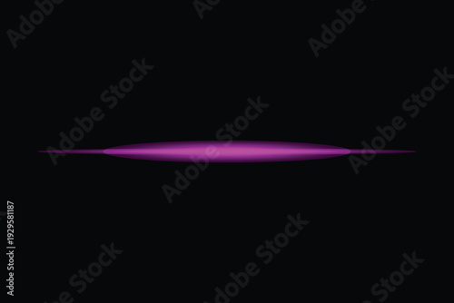 Vibrant pink light beam on black background