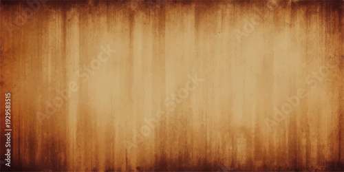 A dark aged brown wooden plank texture background with a rough grunge pattern on a vintage antique surface and copy space for design backdrop