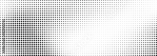 Halftone dot pattern with smooth gradient fade, ideal for modern digital design projects, featuring a transparent background, PNG