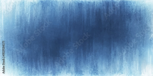 Abstract blue grunge background featuring brushed metal texture and aged paper patterns on a dark vintage wall surface