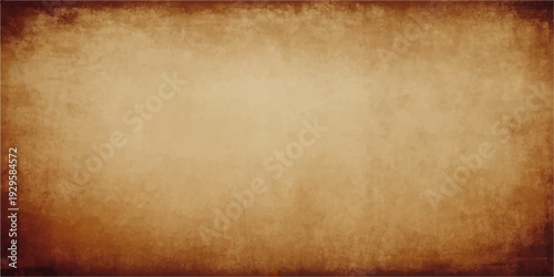 Vintage aged parchment texture features a grungy brown film strip background with a dirty stained paper design and a rough worn antique pattern