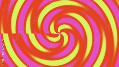 Hypnotic Swirl Pattern Abstract Background Motion.