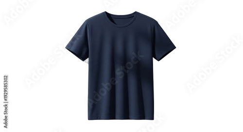 Wallpaper Mural Navy blue short sleeve t-shirt on white background. Torontodigital.ca