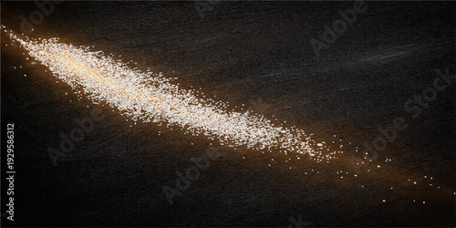 A dark black hole in the white wall of a beach house reveals a stormy night sky over crashing ocean waves and the blue sea texture