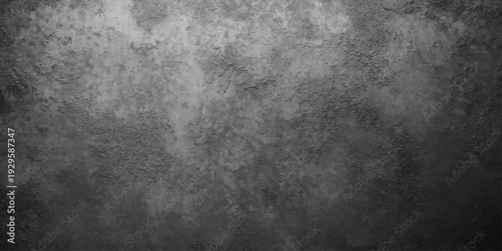 Obraz premium Dark aged metal and rough concrete wall texture with a dirty gray stone surface and vintage black paper pattern design