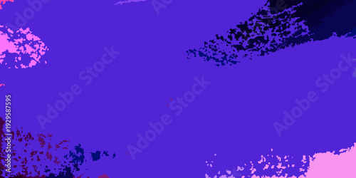 Abstract digital art featuring vibrant purple pink and dark shapes
