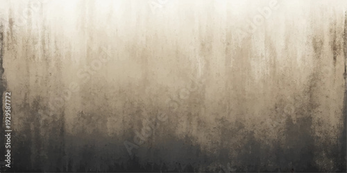 A vintage aged silver plate with a dark grunge texture on a brushed metallic aluminum surface creates a gray industrial steel backdrop material for a dirty old wallpaper pattern design