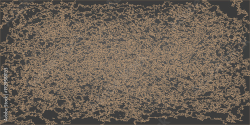 Knitted wool and fabric textures with a visible seam create a rugged landscape resembling travel tracks across a summer beach of sand and stone by the sea