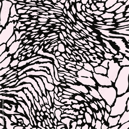 Leopard print. Vector seamless pattern. Animal skin background with black and brown spots on beige backdrop. Abstract exotic safari texture. Jaguar, leo, puma cheetah,zebra, fur pattern. Repeat design