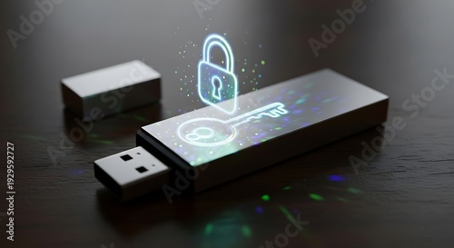 Secure data storage with encrypted usb drive for protecting sensitive information