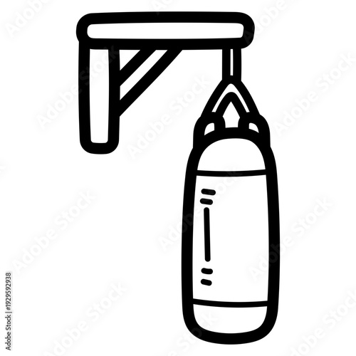 punching bag illustration