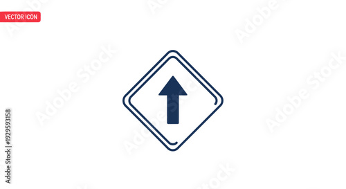 Diamond Shaped Traffic Sign with Up Arrow. Free Download Diamond Shaped Traffic Sign with Up Arrow. - GFXLoad