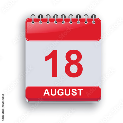 August 18 Daily Calendar Template Productivity Daily Sheet