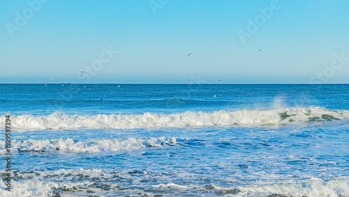 Spanish atlantic ocean waves and beaches