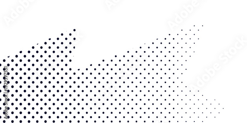 Diagonal Halftone Dot Gradient Background with High Contrast Screen Tone Effect, Minimal Monochrome Texture for Comic Book, Retro Fashion and Digital Banner Design