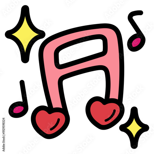 romantic song illustration