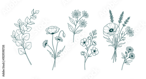 Detailed Blue Baseball Stitching Seam Pattern Vector Graphic for Sports Design Background