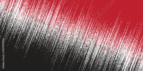 White background with modern black and red texture featuring a strong and energetic grunge halftone pattern.