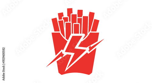 Red Fist with Lightning Bolt Symbol.