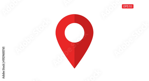 Red Location Pin Icon Symbol. Free Download Red Location Pin Icon Symbol. - GFXLoad