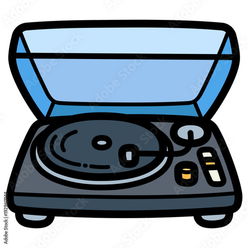 turntable illustration