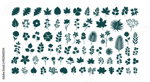 Monochrome Blue Fresh Fruit Vector Icons Set Cherries Strawberries Dragon Fruit Citrus Watermelon