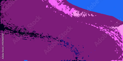 Abstract digital art featuring a vibrant magenta and blue color scheme