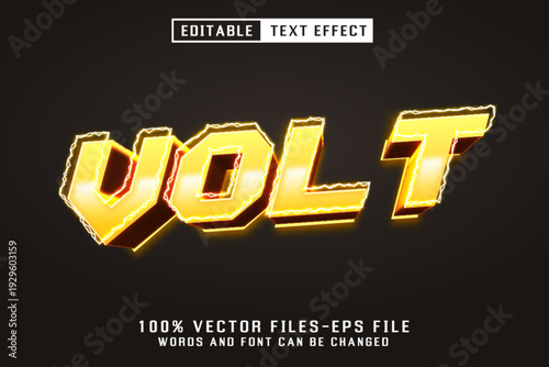 Volt Editable Text Effect