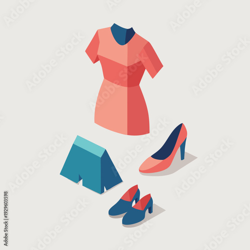 t shirt design concept with girl shoe 