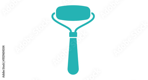 Teal Facial Roller for Skincare Routine.