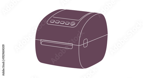 Purple Bread Maker Machine Kitchen Appliance.