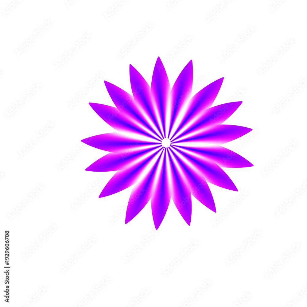 Fototapeta premium A vibrant purple flower with numerous delicate petals radiating from a central point