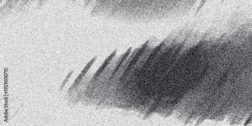 Abstract monochrome textured background with diagonal lines and grainy effect creating a dynamic visual flow and artistic impression