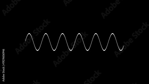 Minimalist Sound Wave Oscilloscope Display