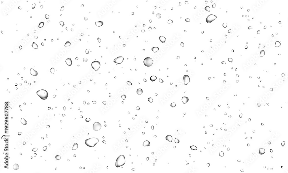 Naklejka premium fluid condensation rain wet moisture liquid clear transparent isolated cut out fresh clean pure