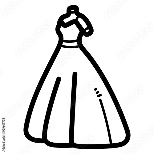 wedding dress illustration