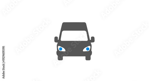 Front View of a Small Car.