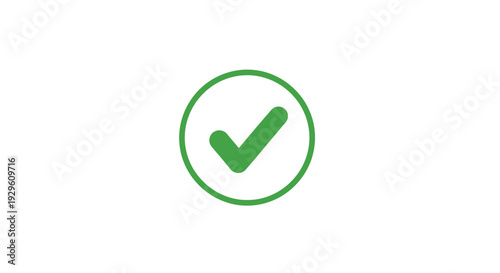 Green Checkmark Icon in Circle.
