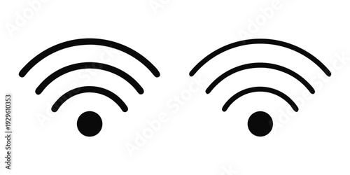 Wireless and wifi icon, internet icon symbol. vector illustration