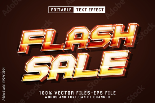 Flash Sale 3d Text - Editable Text Effect