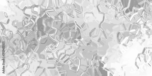 Intricate Grayscale Organic Network Texture with Interconnected Cells and Geometric Branching Patterns