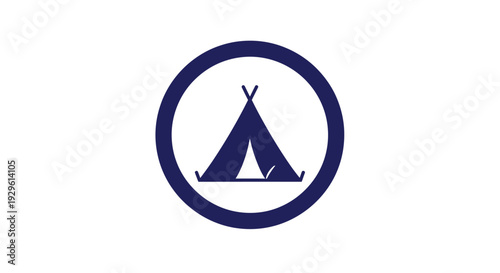Tent Icon Logo Design Symbol.