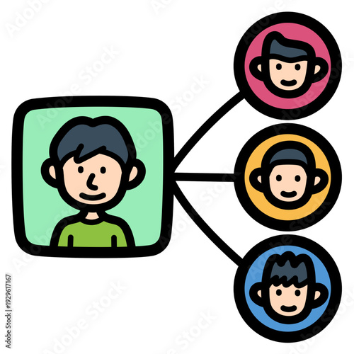 sharing content illustration