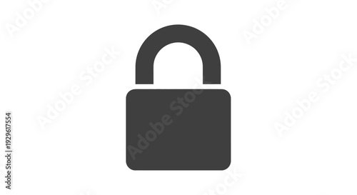 Unlocked Padlock Icon Security Symbol Open.