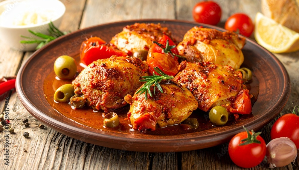 Fototapeta premium Italien – Pollo alla Cacciatora