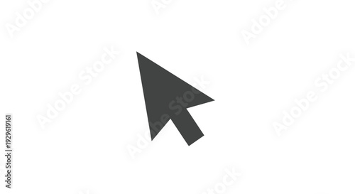 Black computer mouse cursor icon.